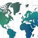 World map with mobile connectivity icons